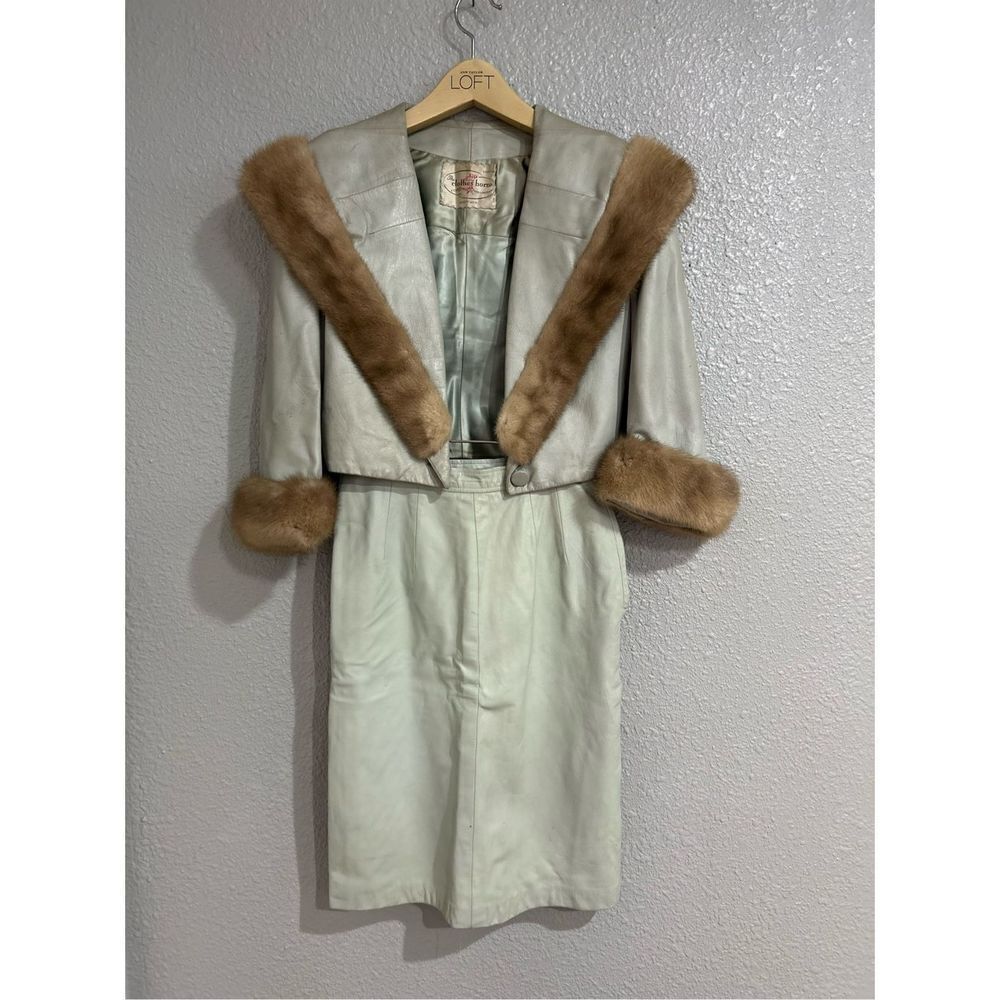 Vintage Leather and Fur Set